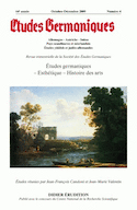 Etudes germaniques, no 04, 2009